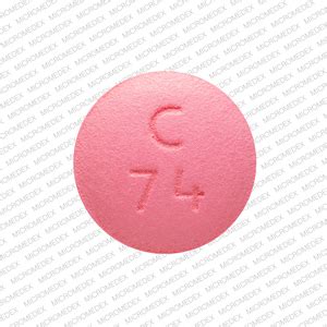 <strong>Pill</strong> with imprint C 04 is <strong>Pink</strong>, Capsule/Oblong and has been identified as Fluconazole 50 mg. . Round pink pill c74